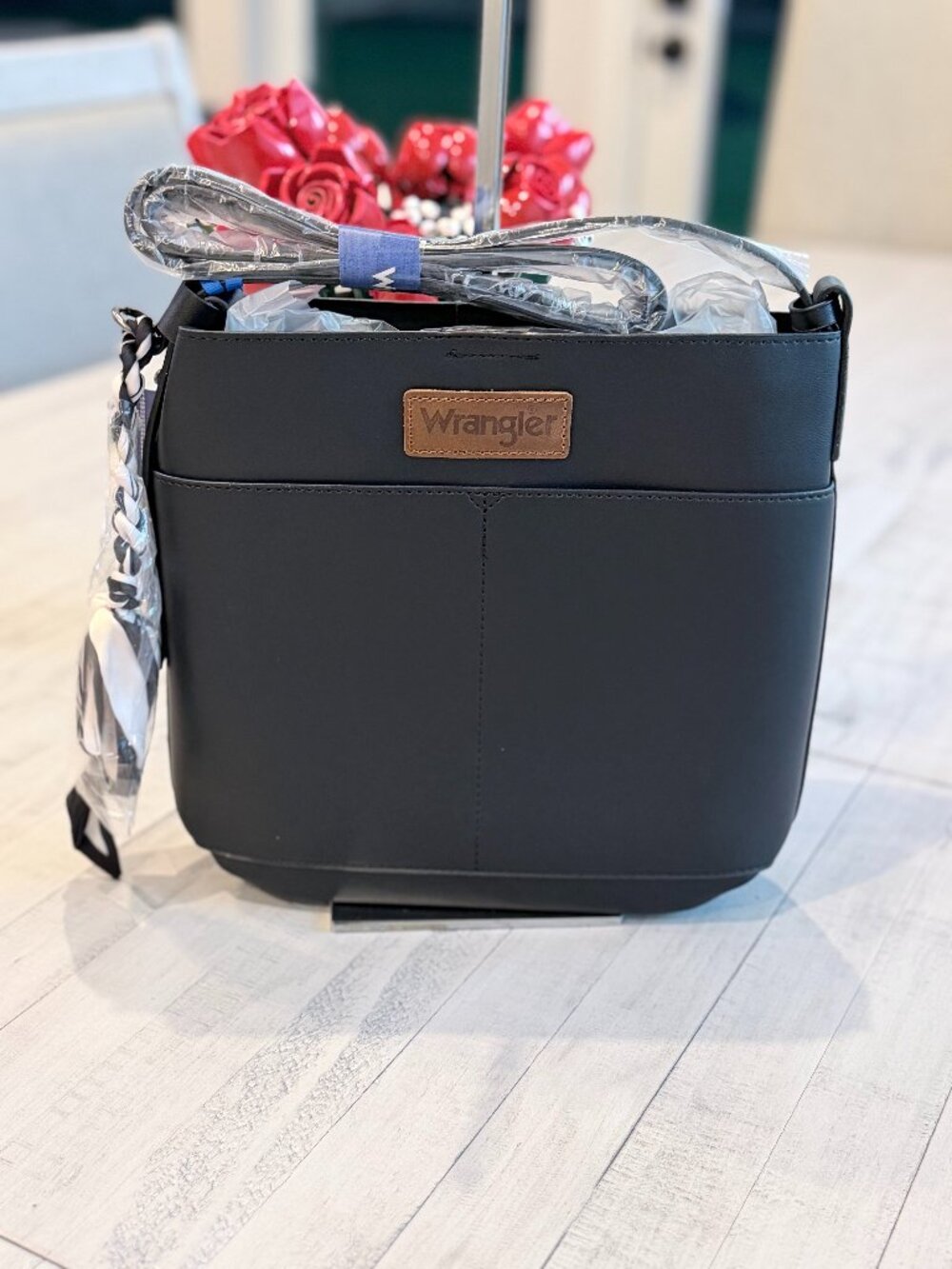 Wrangler Women's Black Crossbody Bag with Pouch NWT